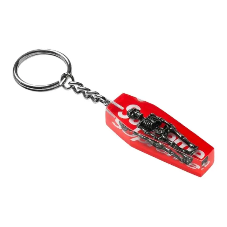Supreme Resin Keychains Unisex Red