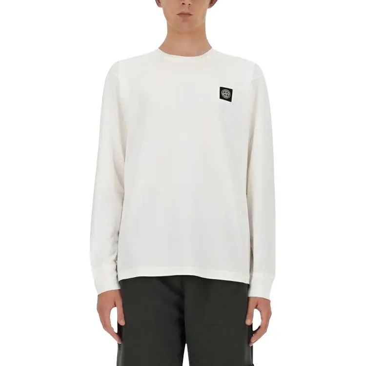 STONE ISLAND Compass Badge Long Sleeved T Shirt