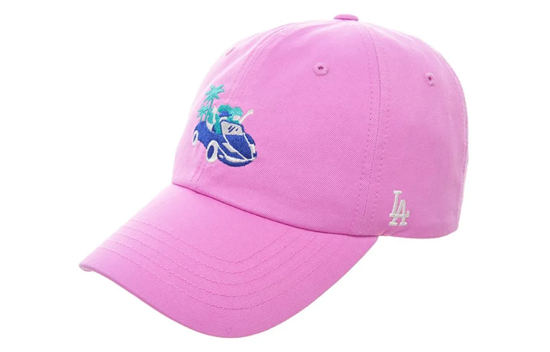 MLB Polyester Baseball Caps Women's Rose Red