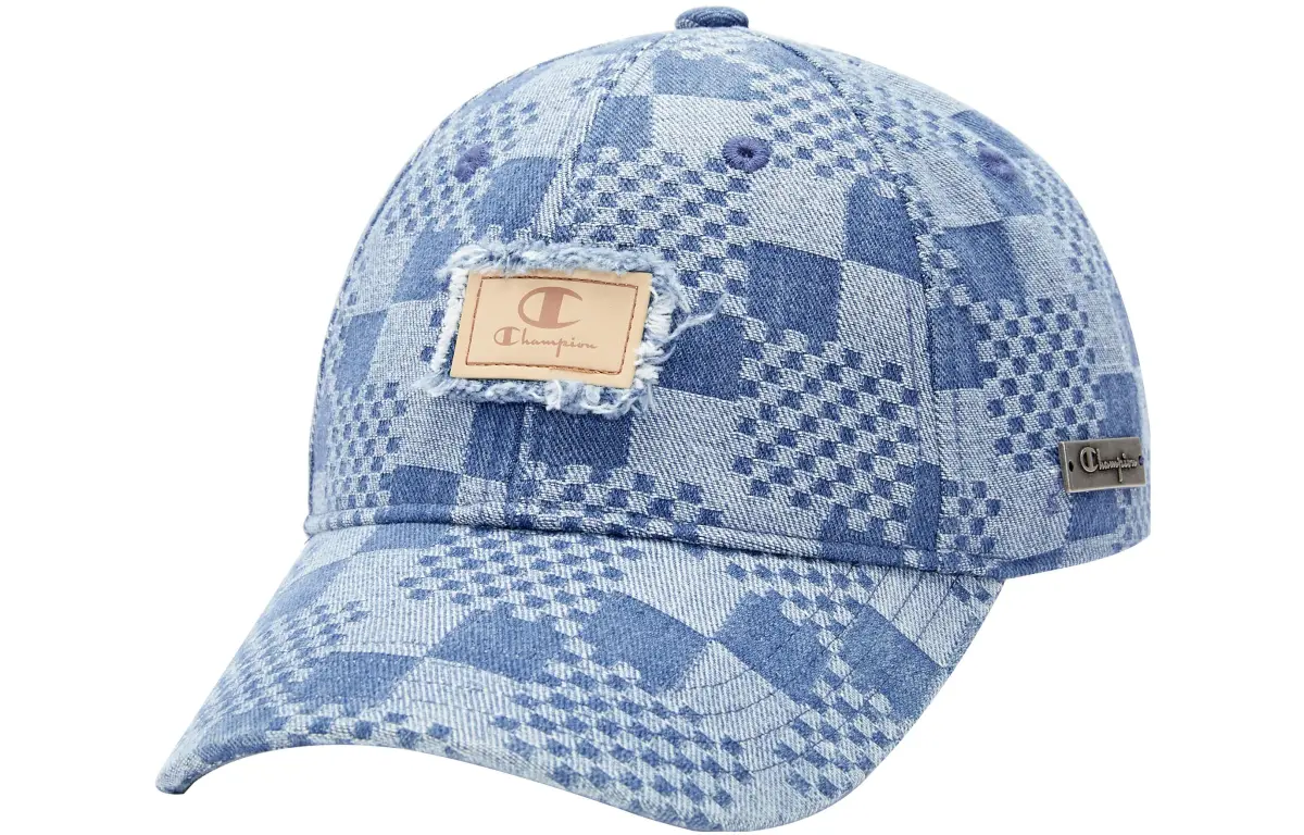 Champion Cotton Baseball Caps Unisex Blue/Medium Blue