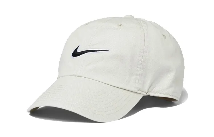 Nike Polyester Baseball Caps Unisex Ecru