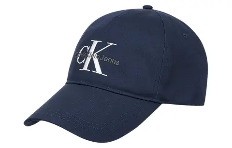 CALVIN KLEIN Cotton Baseball Caps Unisex Blue