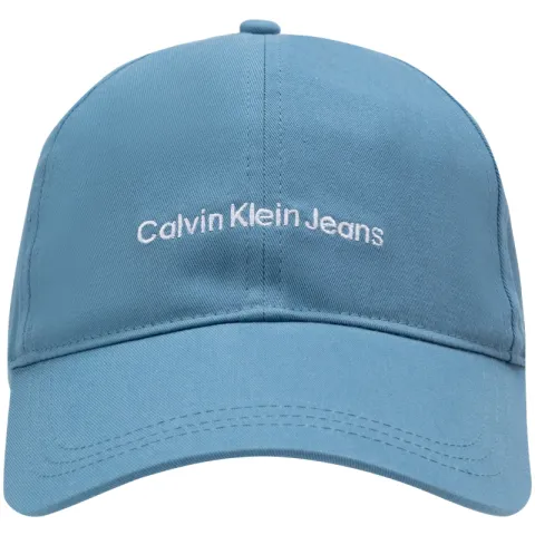 CALVIN KLEIN Cotton Baseball Caps Unisex Cloud Mountain Blue