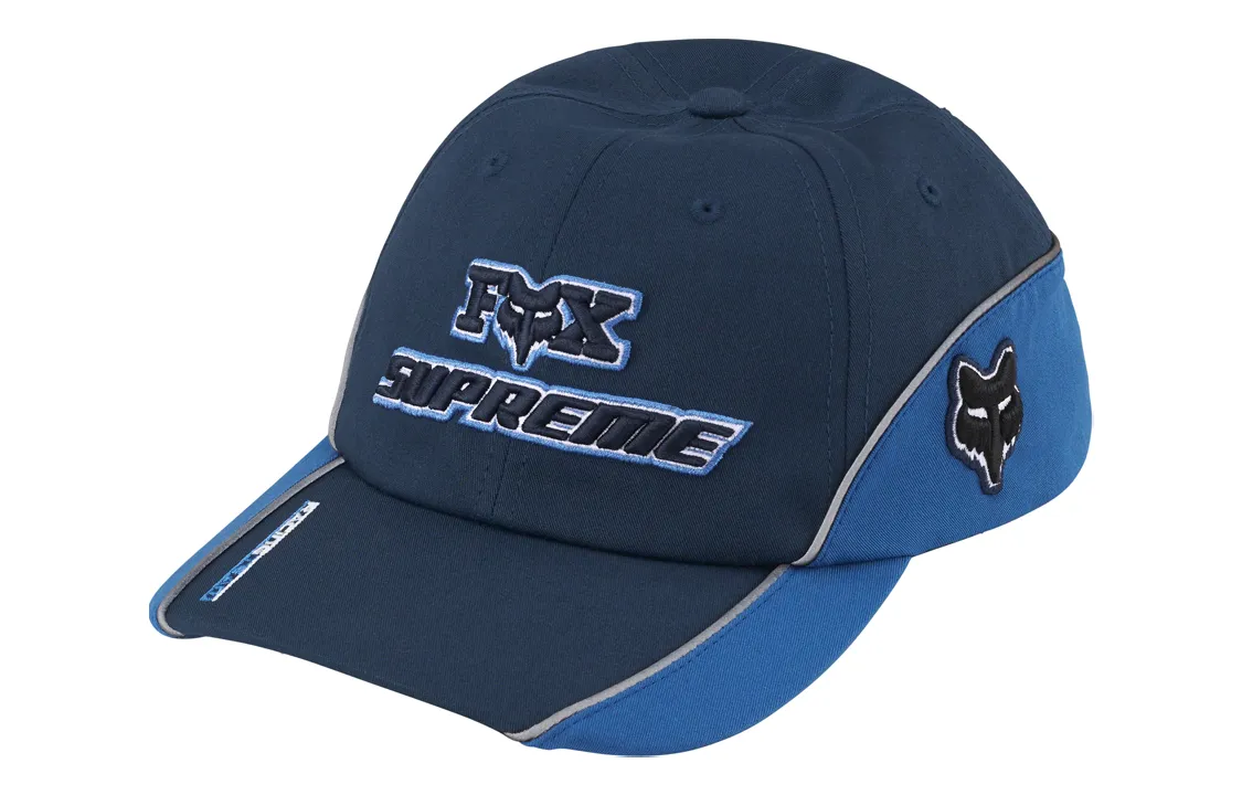 Supreme Cotton Baseball Caps Unisex Blue