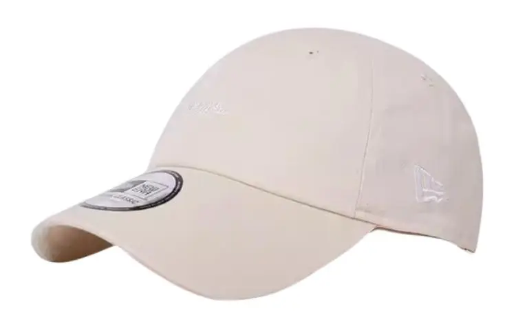 New Era Cotton Baseball Caps Unisex Ecru