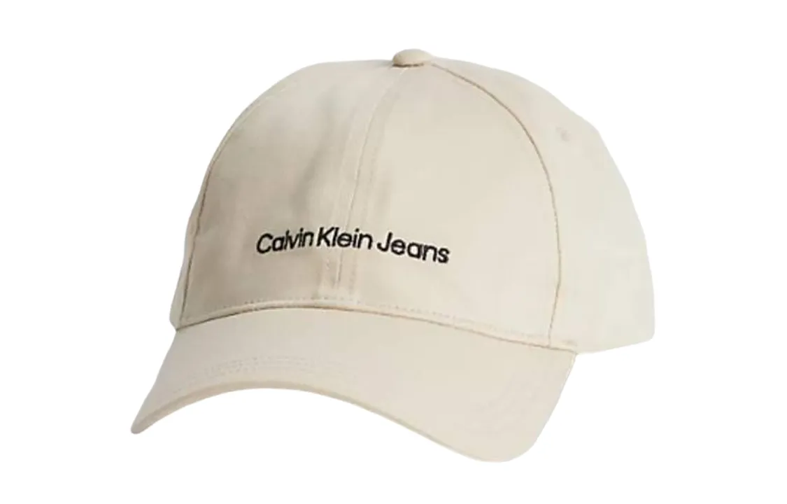 CALVIN KLEIN Cotton Baseball Caps Men's Beige
