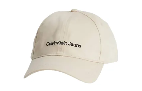 CALVIN KLEIN Cotton Baseball Caps Men's Beige