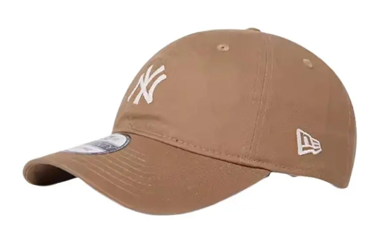 New Era Cotton Baseball Caps Unisex Khaki