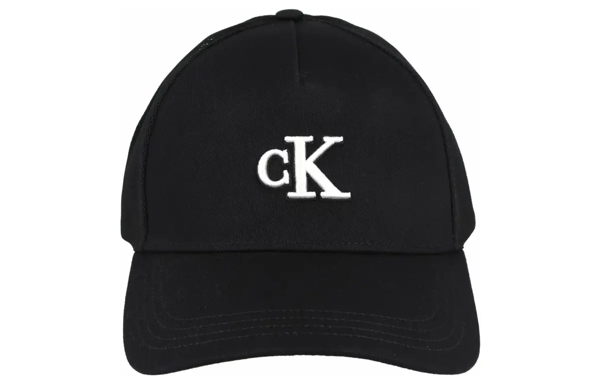 CK/Calvin Klein Cotton, Polyester Baseball Caps Unisex Black