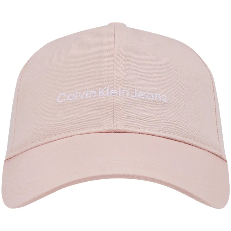 CALVIN KLEIN Cotton Baseball Caps Unisex Shell Pink