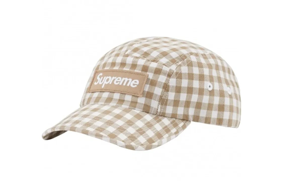 Supreme Gingham Camp Cap