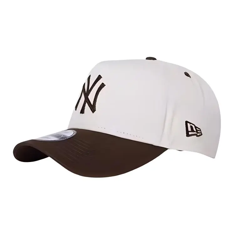 New Era 9FORTY A-Frame New York Yankees Winecork 2 Tone Walnut Adjustable Cap