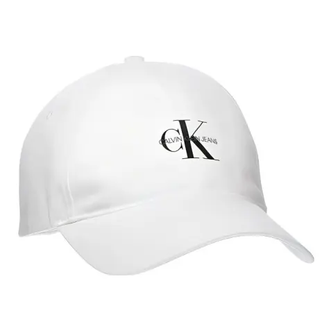 CALVIN KLEIN Cotton Baseball Caps Men's White