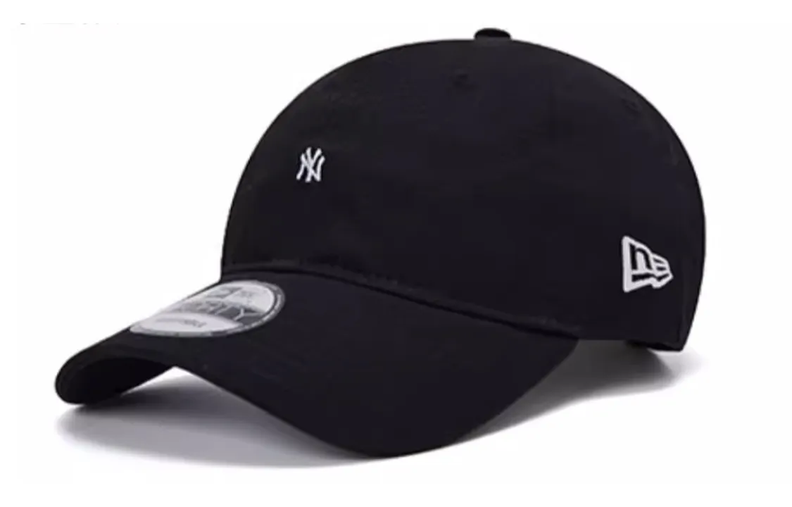 New Era Logo Graphic Embroidered Baseball Cap Black