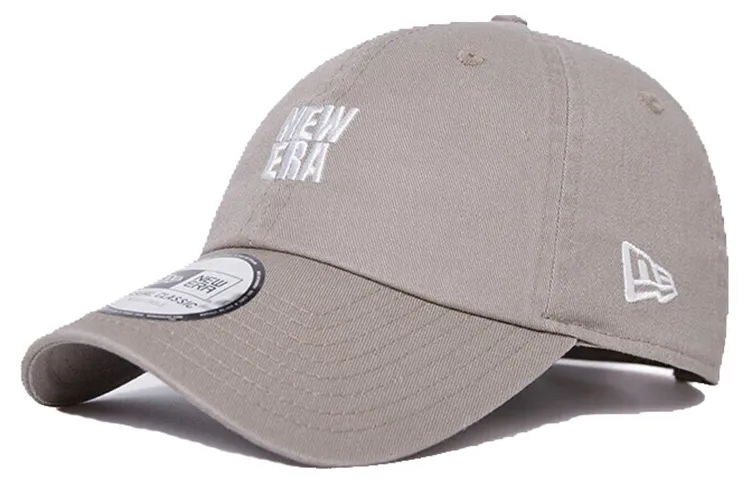 New Era Cotton Baseball Caps Unisex Light Umber