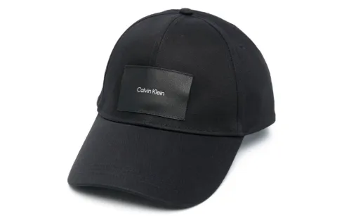 CALVIN KLEIN Cotton Baseball Caps Men's Black