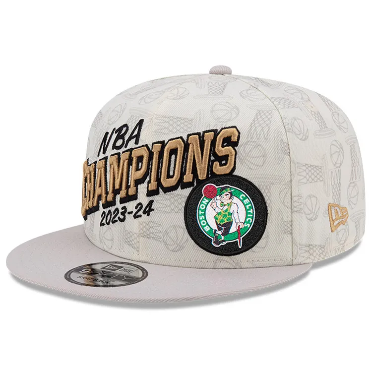 New Era Boston Celtics 2024 NBA Champions Chrome White 9fifty Cap