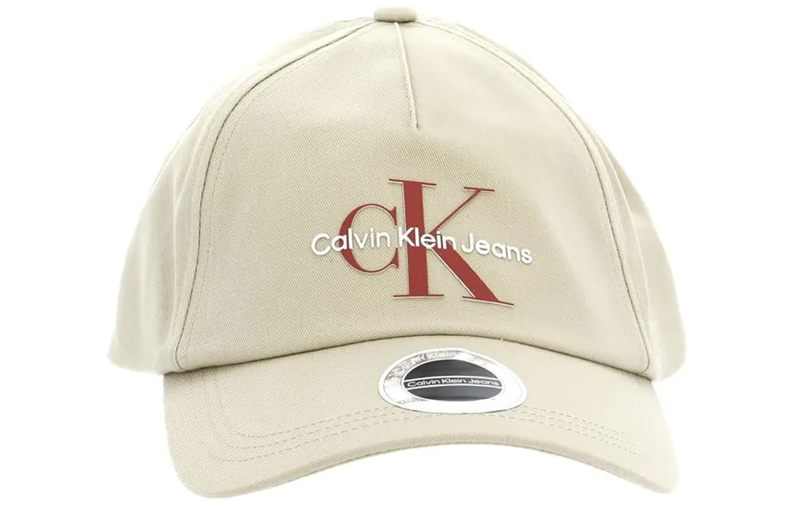 CK/Calvin Klein Cotton Baseball Caps Men's Beige