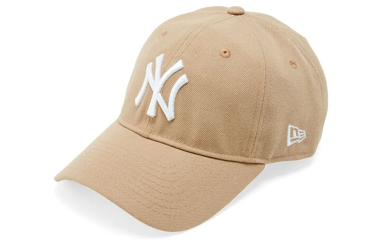 New Era Cotton Baseball Caps Unisex Khaki