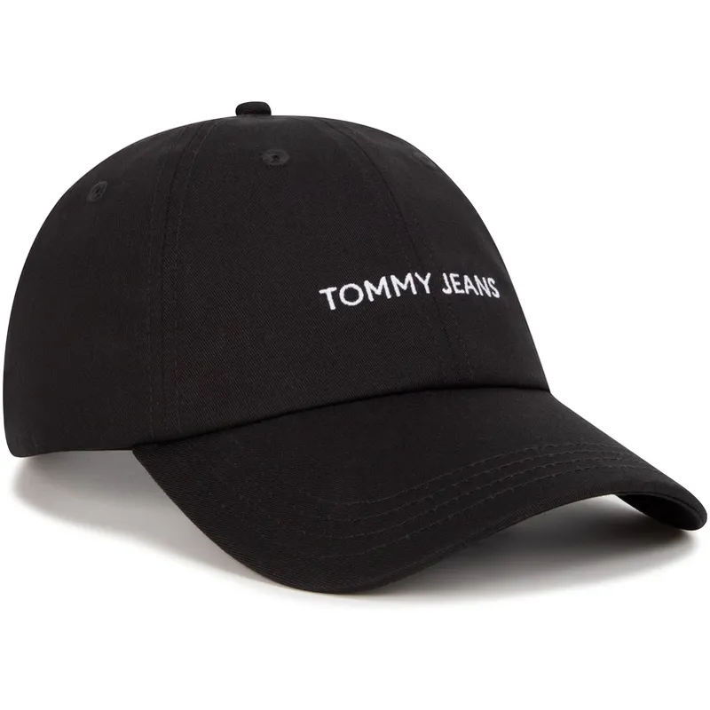 Tommy Hilfiger Cotton Baseball Caps Women's Black