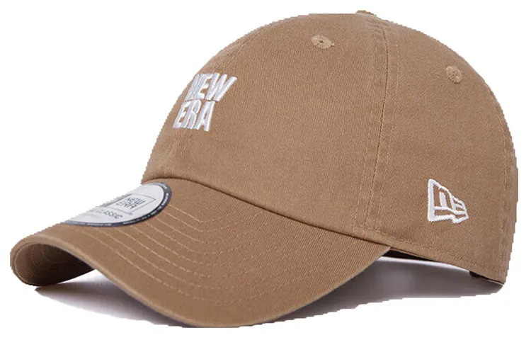 New Era Cotton Baseball Caps Unisex Khaki