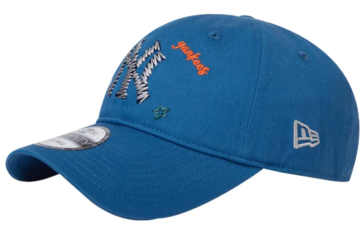 New Era Cotton Baseball Caps Unisex Blue