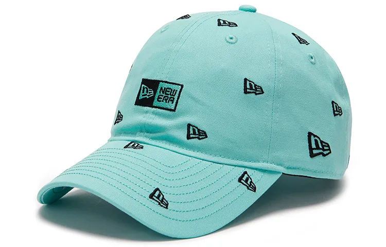 New Era Cotton Baseball Caps Unisex Lake Blue