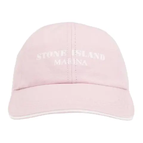 STONE ISLAND Cotton Baseball Caps Men's Pink