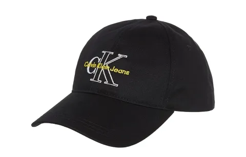 CALVIN KLEIN Cotton Baseball Caps Men's Black