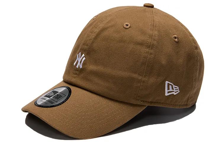 New Era Cotton Baseball Caps Unisex Khaki