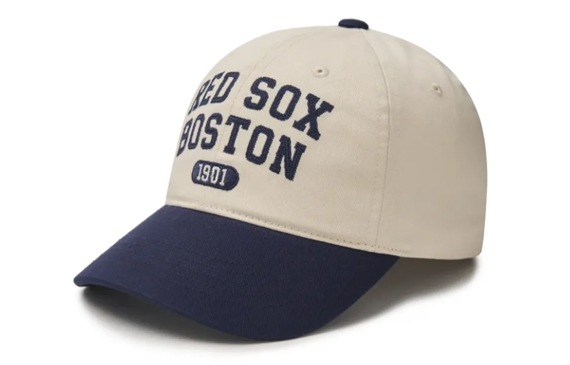 MLB Cotton Baseball Caps Unisex White Blue