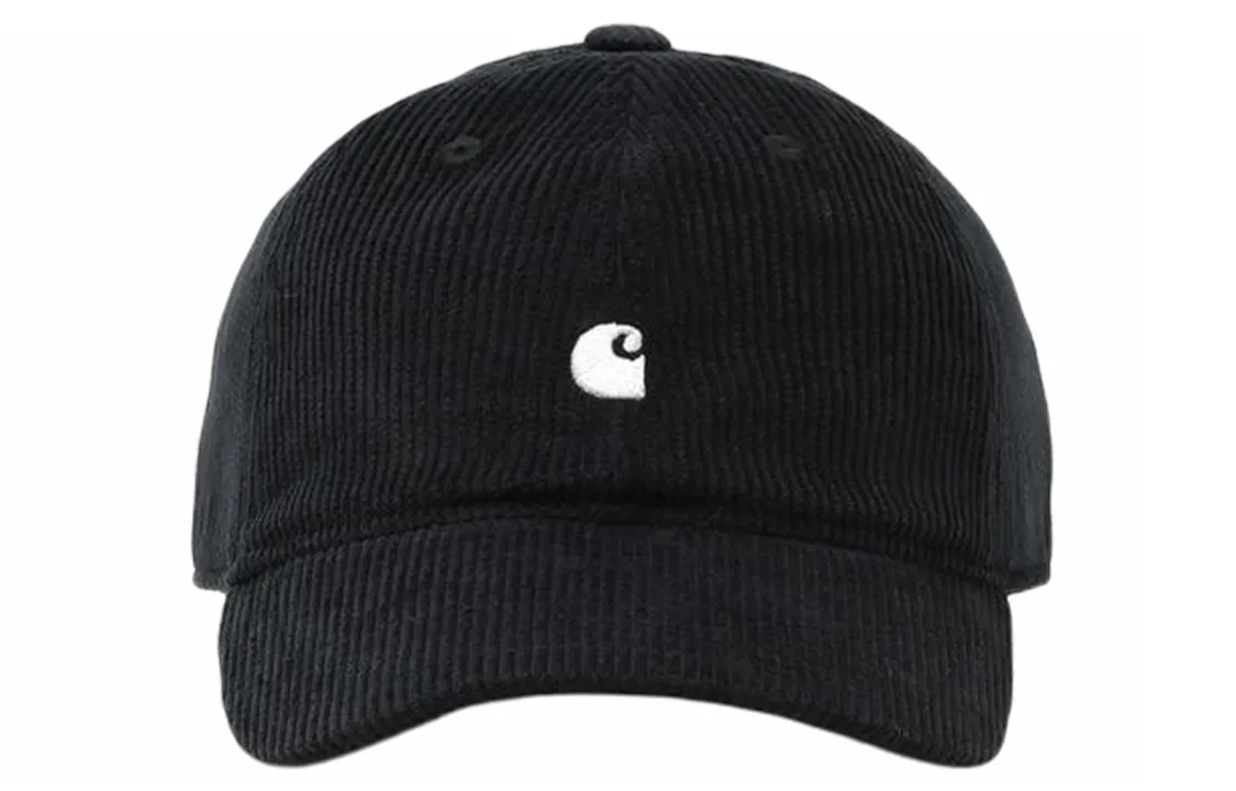 Carhartt WIP Embroidery Corduroy Baseball Caps Unisex Black