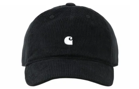 Carhartt WIP Embroidery Corduroy Baseball Caps Unisex Black