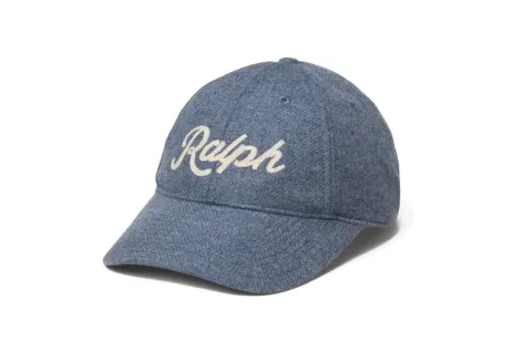 Polo Ralph Lauren Wool, Cotton, Leather Baseball Caps Unisex Blue
