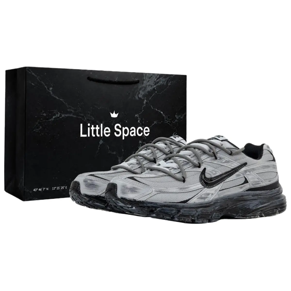 Nike Initiator Cushioning Abrasion Resistant Low top Running Shoes Men's Gray