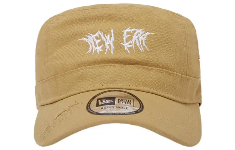 New Era Cotton Baseball Caps Unisex Khaki/Black