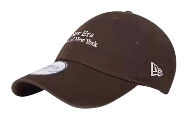New Era Cotton Baseball Caps Unisex Coffee