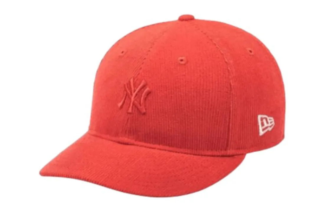 New Era Corduroy Baseball Caps Unisex Orange Red