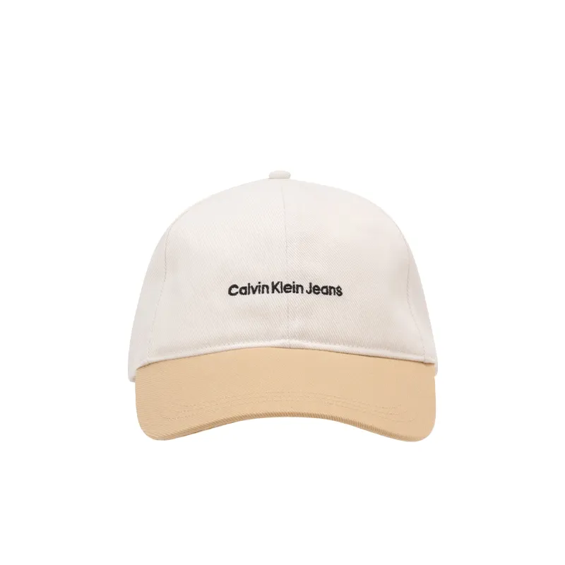 CALVIN KLEIN Polyester Baseball Caps Men's Ivory
