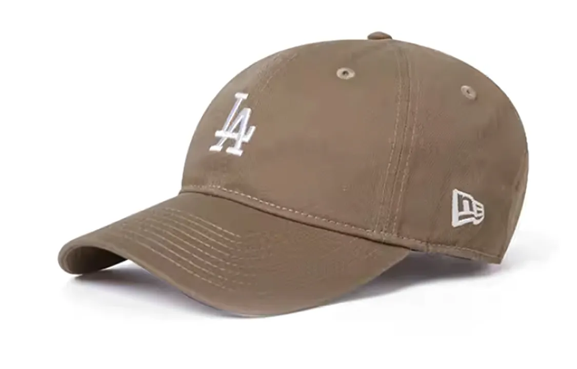 New Era Cotton Baseball Caps Unisex Khaki