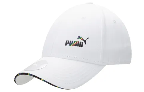 PUMA Athleisure Cotton Baseball Caps Unisex White