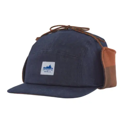 Patagonia Recycled Polyester, Cotton, Wool Baseball Caps Men's Navy Blue
