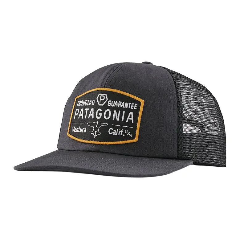 Patagonia Cotton Baseball Caps Unisex Black/Green