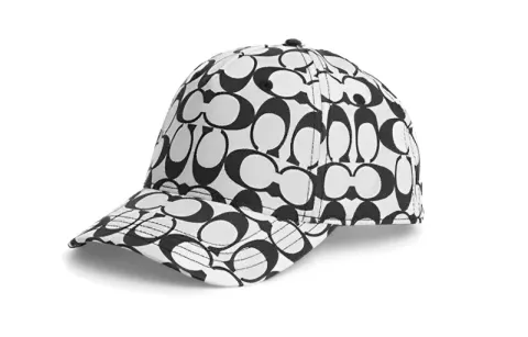 COACH Baseball Caps Men's Black/White