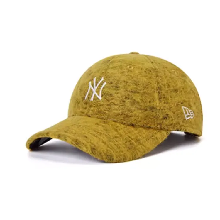 New Era Polyester, Sheep Wool, Polyamide Baseball Caps Unisex Yellow