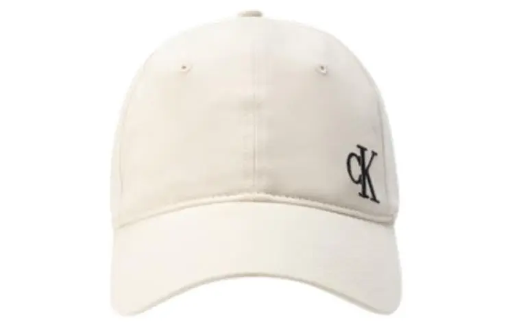 CALVIN KLEIN Cotton Baseball Caps Unisex White
