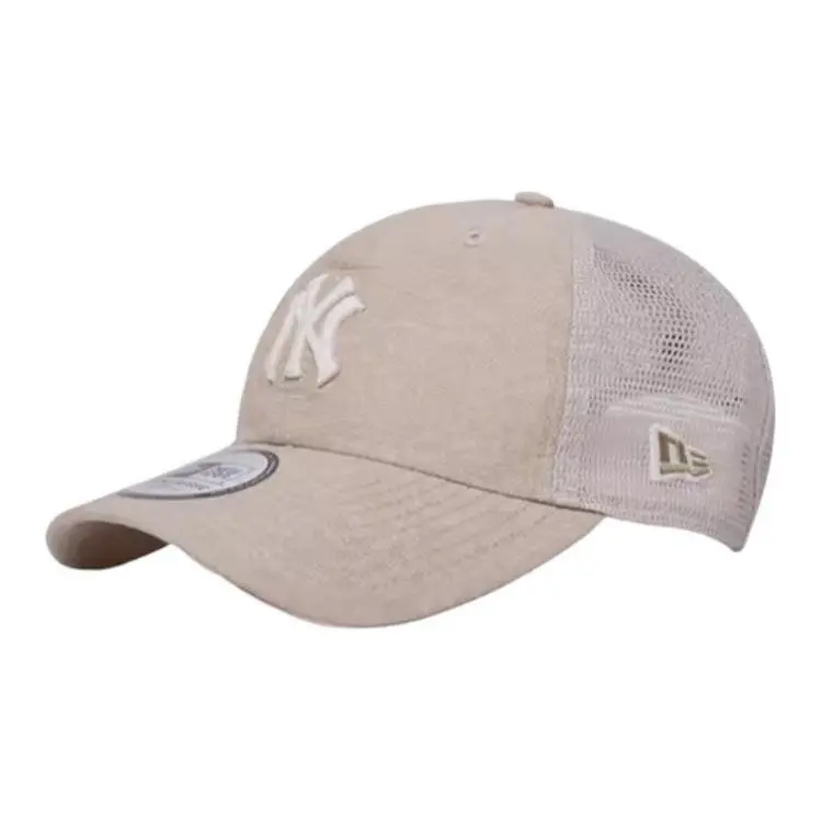 New Era Cotton Baseball Caps Unisex Beige