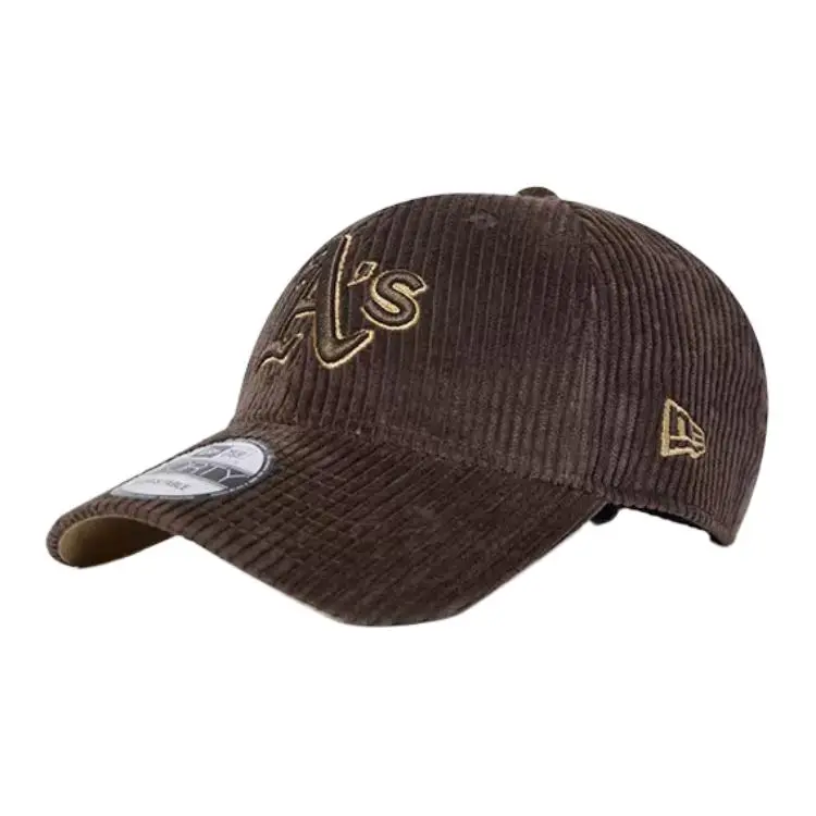 New Era Cotton Corduroy Baseball Caps Unisex Brown