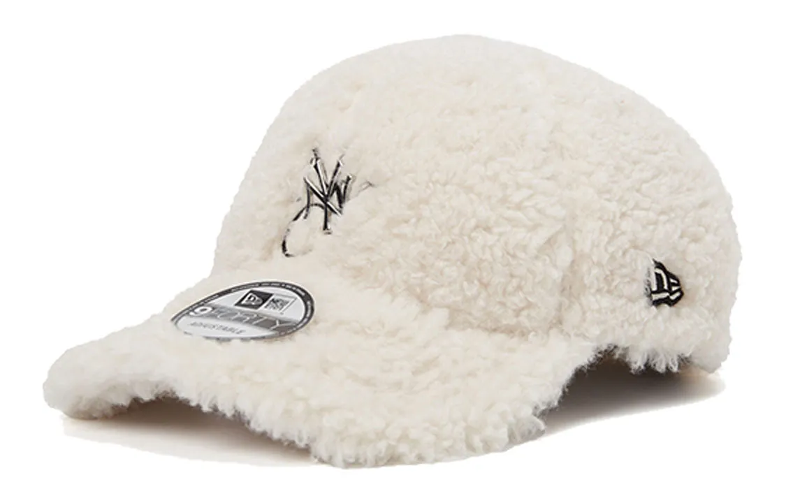 New Era Cotton polyester Blend Baseball Caps Unisex Cream