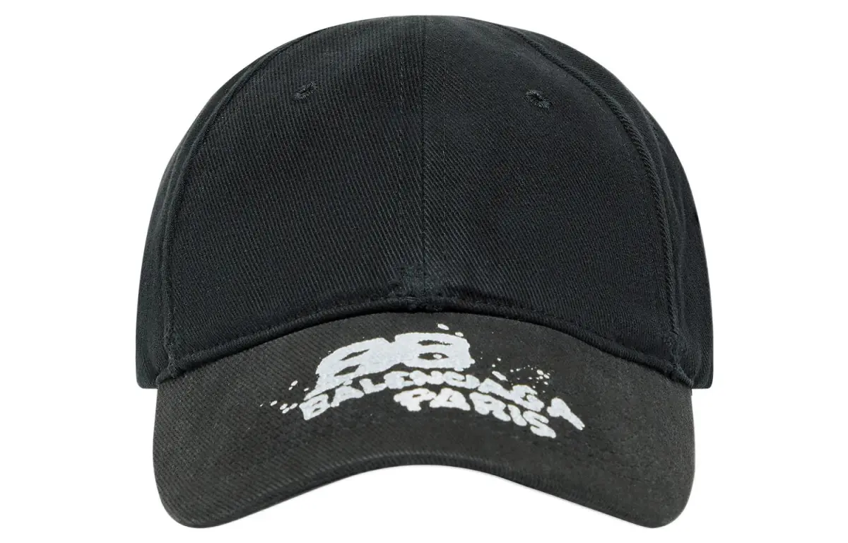 Balenciaga Hand Drawn Bb Icon Velcro Tab Cap